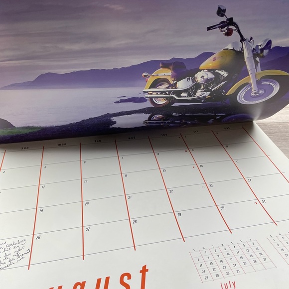 Harley Davidson 2002 Wall Calendar Motorcycles Use Again in 2030! Y2K - Picture 13 of 16